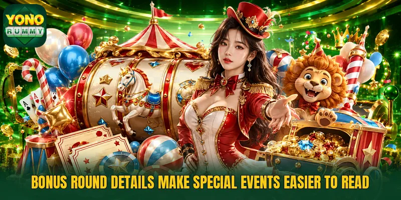 Bonus round details make special events easier to read Bonus round details make special events easier to read
