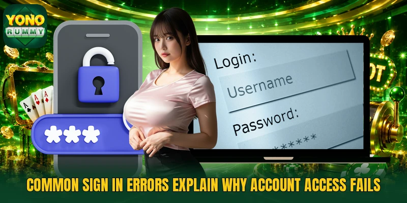Common sign in errors explain why account access fails