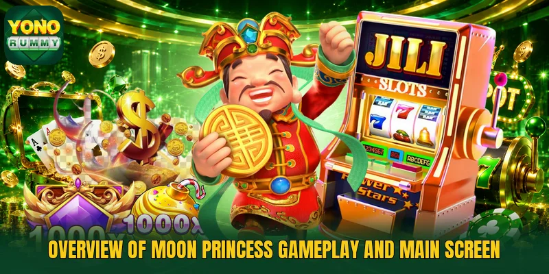 Overview of Moon Princess gameplay and main screen Overview of Moon Princess gameplay and main screen
