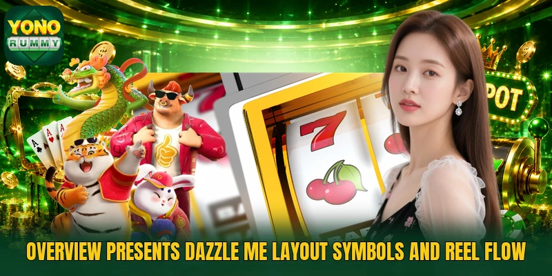 Overview presents Dazzle Me layout symbols and reel flow Overview presents Dazzle Me layout symbols and reel flow