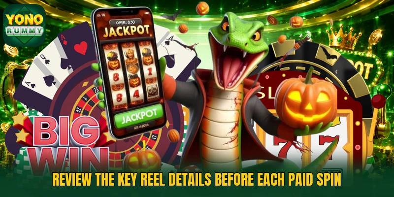 Review the key reel details before each paid spin Review the key reel details before each paid spin