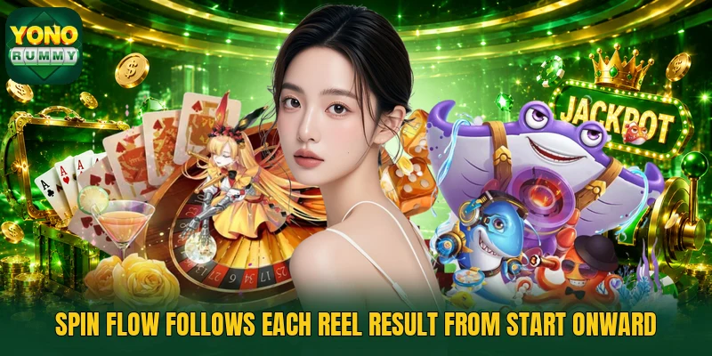 Spin flow follows each reel result from start onward Spin flow follows each reel result from start onward