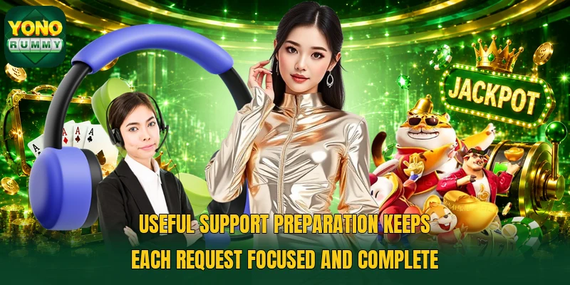 Useful support preparation keeps each request focused and complete Useful support preparation keeps each request focused and complete